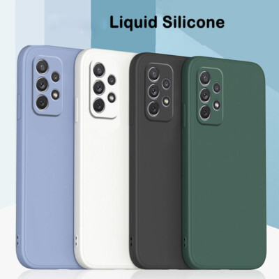 Liquid Silicone new Case For Samsung A32 A15 A52 A55 5G A21S A51 A70 Back Cover