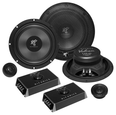 Hifonics Vulcan VX-6.2C 2-Wege Komponenten-System 16,5 cm Auto Lautsprecher Paar