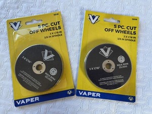 *NEW*  Vaper  19336 3" x 1/16" Cut-Off Wheel - 2 pkgs 5 Piece each