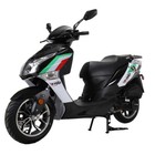 X-Pro Fiji 150cc Moped Scooter with 13" Aluminum Wheels, Electric/Kick Start