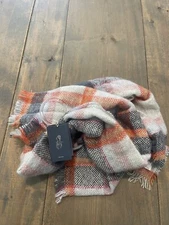 NWT Universal Thread Multicolor Plaid Blanket Scarf 70” Long