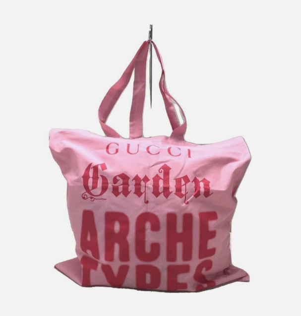 GUCCI GUCCI Garden ピンク エコバッグ GUCCI GARDEN brand's 100th Anniversary Exhibition Tote Bag +