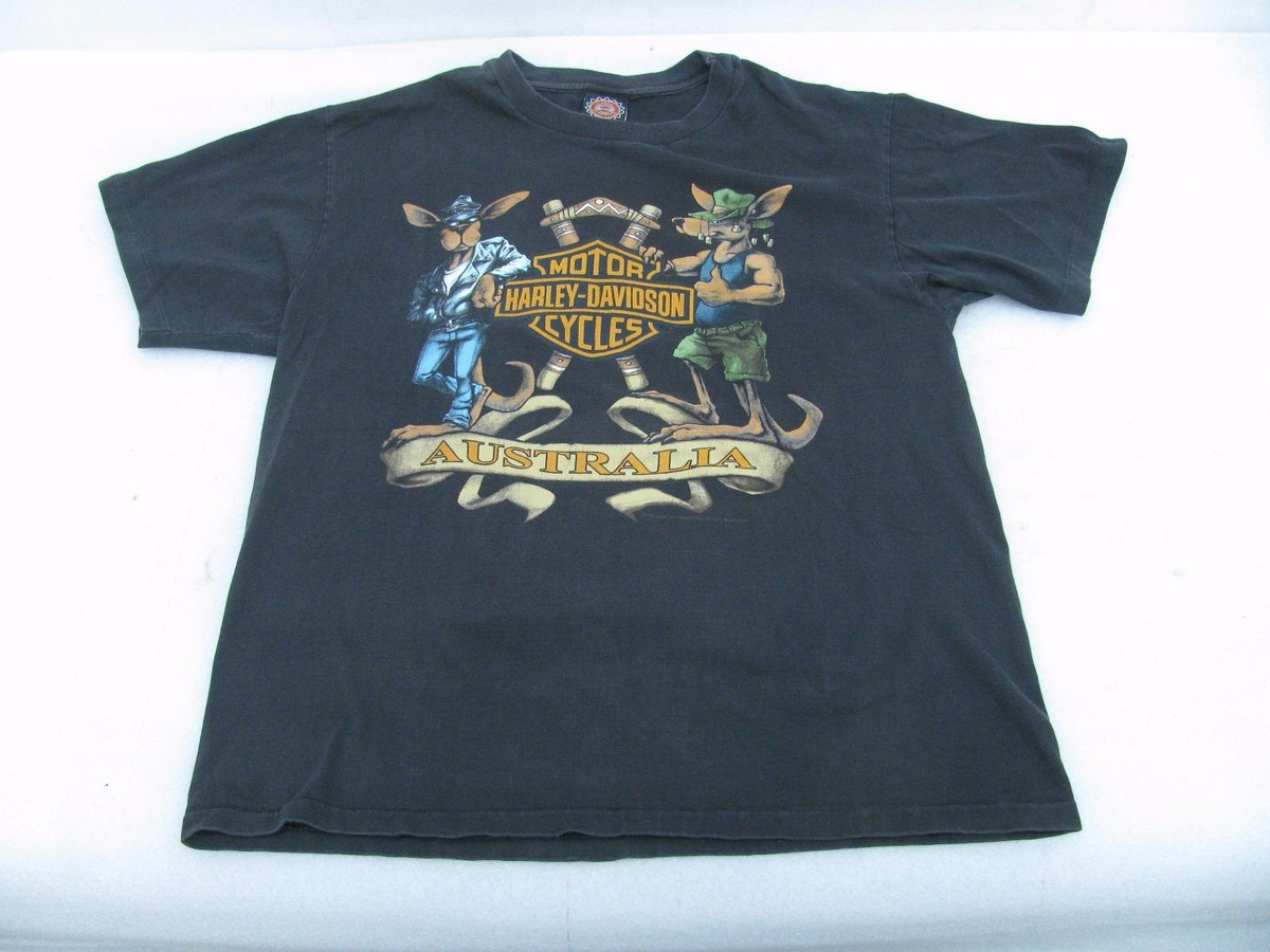 old used Vintage Frasers Harley Davidson Sydney Australia T Shirt