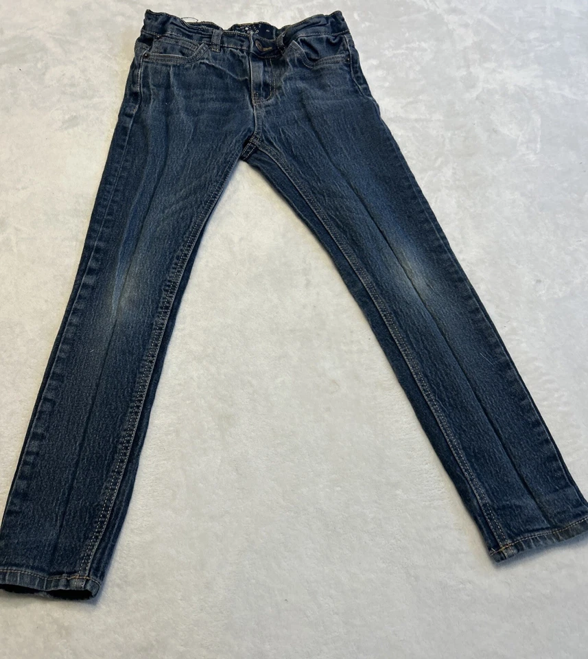 Jeans Lucky Brand Niñas 8 Azul Zoe Ajustado Cintura Ajustable Denim Desteñido Preppy Foto 2 de 4