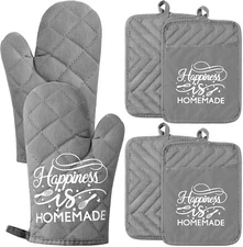 Oven Mitt, Funny Kitchen Cooking Oven Mitts, Pink Kitchen Accessories,