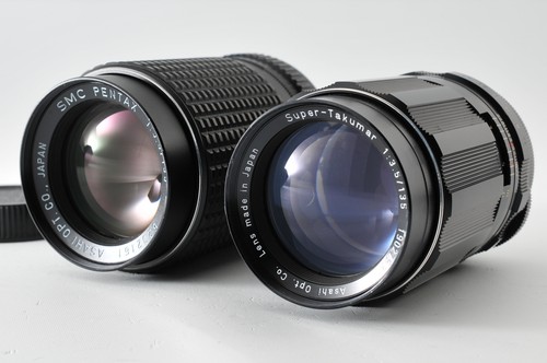 2 lens [Near MINT] Super Takumar 135mm F/3.5 SMC Pentax 135mm F/3.5 From JAPAN