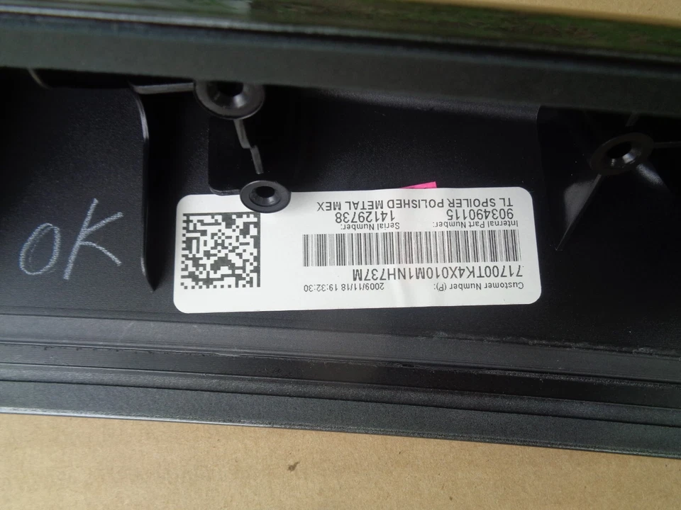 ALERÓN DE ALA ORIGINAL HONDA 2013 2014 ACURA TL FABRICANTE ORIGINAL NUEVO 71700-TK4-X01ZH NUEVO METAL Foto 4 de 4