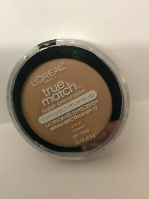 L'Oreal True Match Super-Blendable Compact Makeup (SPF 17) W1 PORCELAIN NEW.
