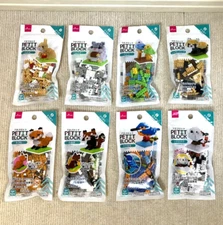 Lot 8 Daiso Japan Petit Block Animals Set Rabbit Tanuki Fox Dog Hamster Sealed