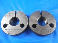 13/16 18 NS THREAD RING GAGES .8125 GO NO GO P.D.'S = .7754 & .7720 INSPECTION