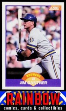 1989 Score #313 Jim Gantner Milwaukee Brewers