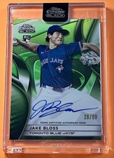 2025 Topps Chrome Black - Autographs Jake Bloss #CBA-JBL Green Refractor 28/99