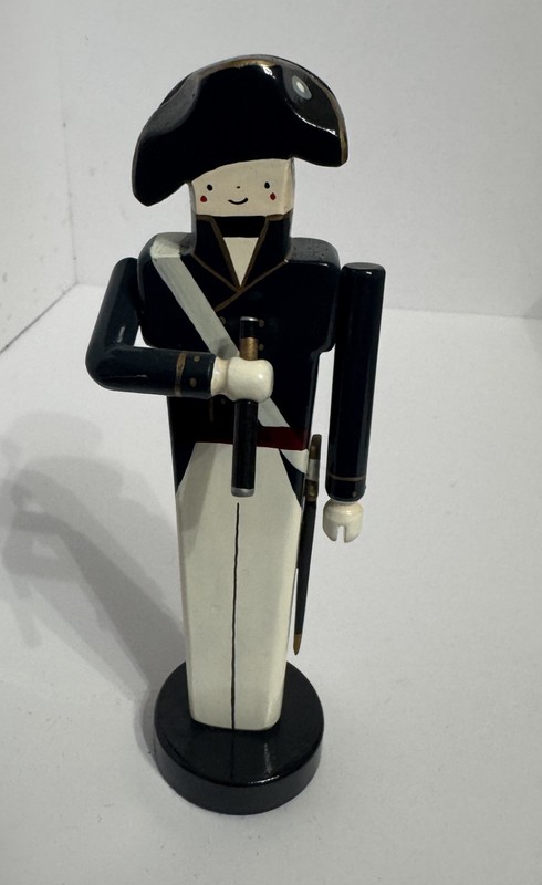 Patrick Jacobs Figurine Wooden Christmas Soldier  HMS 7" + Tall