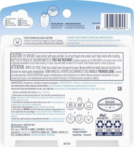 Febreze Plug Air Serene Vanilla Sunrise 2 (Pack) + Starter Kit - Picture 9 of 9