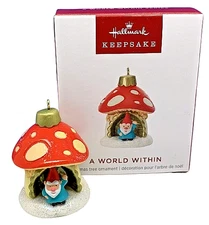 Hallmark 2024 A World Within Gnome #10 Miniature Keepsake Xmas Ornament NIB