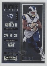 2017 Panini Contenders Season Playoff Ticket 39/249 Todd Gurley II #53 0e3