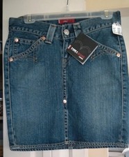 Vintage Levi's Skirt "Type 1 Jeans" mini /knee length, brand new with tags, auth