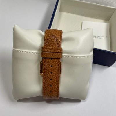 Bronzo Italia Womens Rose Gold Tone Watch Tan Leather Strap  display picture 2