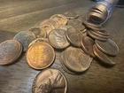 1955 Lincoln Wheat Cent Penny Roll - 50 Coins AU