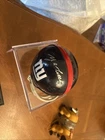 YA Tittle Autographed Mini Helmet With Case New York Giants