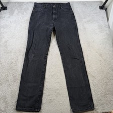 Wrangler Jeans Mens 33x36 Black 13MWZ Cowboy Cut Western Rodeo Denim Workwear