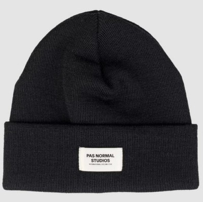 PAS Normal Studios Merino Off-Race Beanie schwarz neu mit Etikett Einheitsgröße Unisex