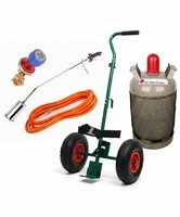 Bio Unkrautbrenner Pro AbflammgeräT Flaschenwagen 11 Kg Gasflasche