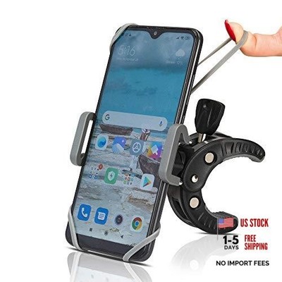 Baby Stroller Phone Holder, Shopping Cart, Golf Cart, Push Cart, Bike Grey