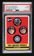 2001 Upper Deck Vintage Ryan Franklin Ichiro Suzuki Christianson PSA 6 HOF 0i1b
