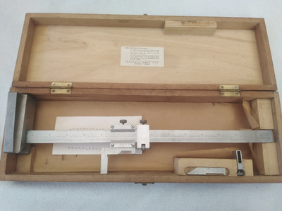 Vintage Messschieber Keighley groß Feineinstellung Messschieber 13 Zoll verpackt