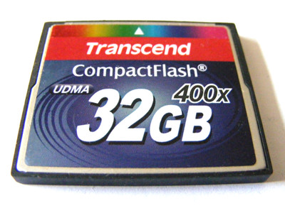32GB Compact Flash Card 400x  UDMA  ( 32 GB CF Karte ) TRANSCEND gebraucht :