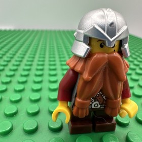 LEGO Minifigure cas373, Castle Fantasy Era Dwarf, from Set 7040 Mine Defender