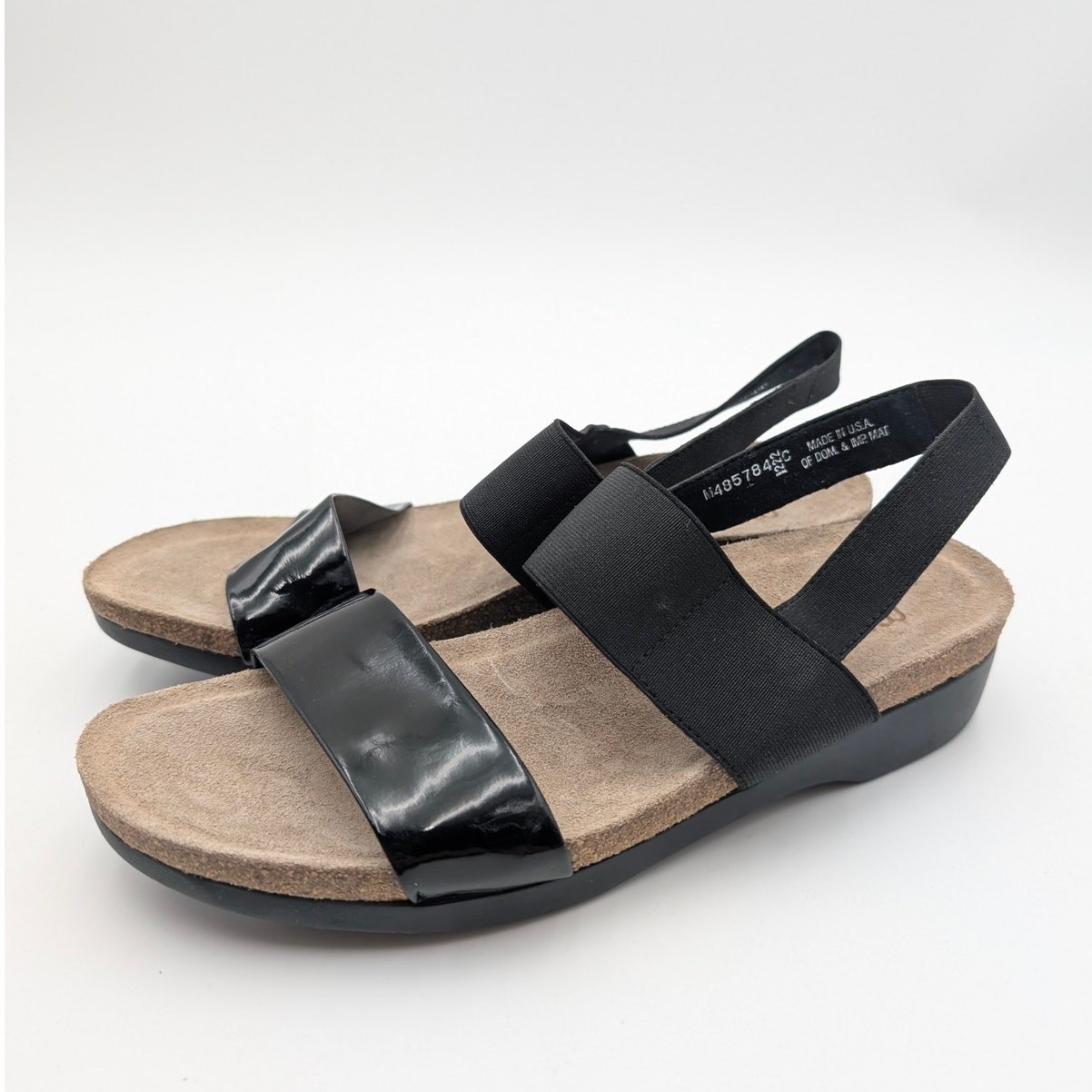 Munro Pisces Wedge Heel Sandal Slingback Women’s Black Size US8.5M EU39