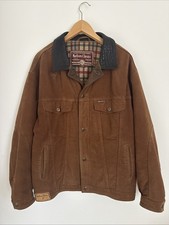 Vintage Marlboro Classics Leather Collar Canvas Workwear Jacket Mens L