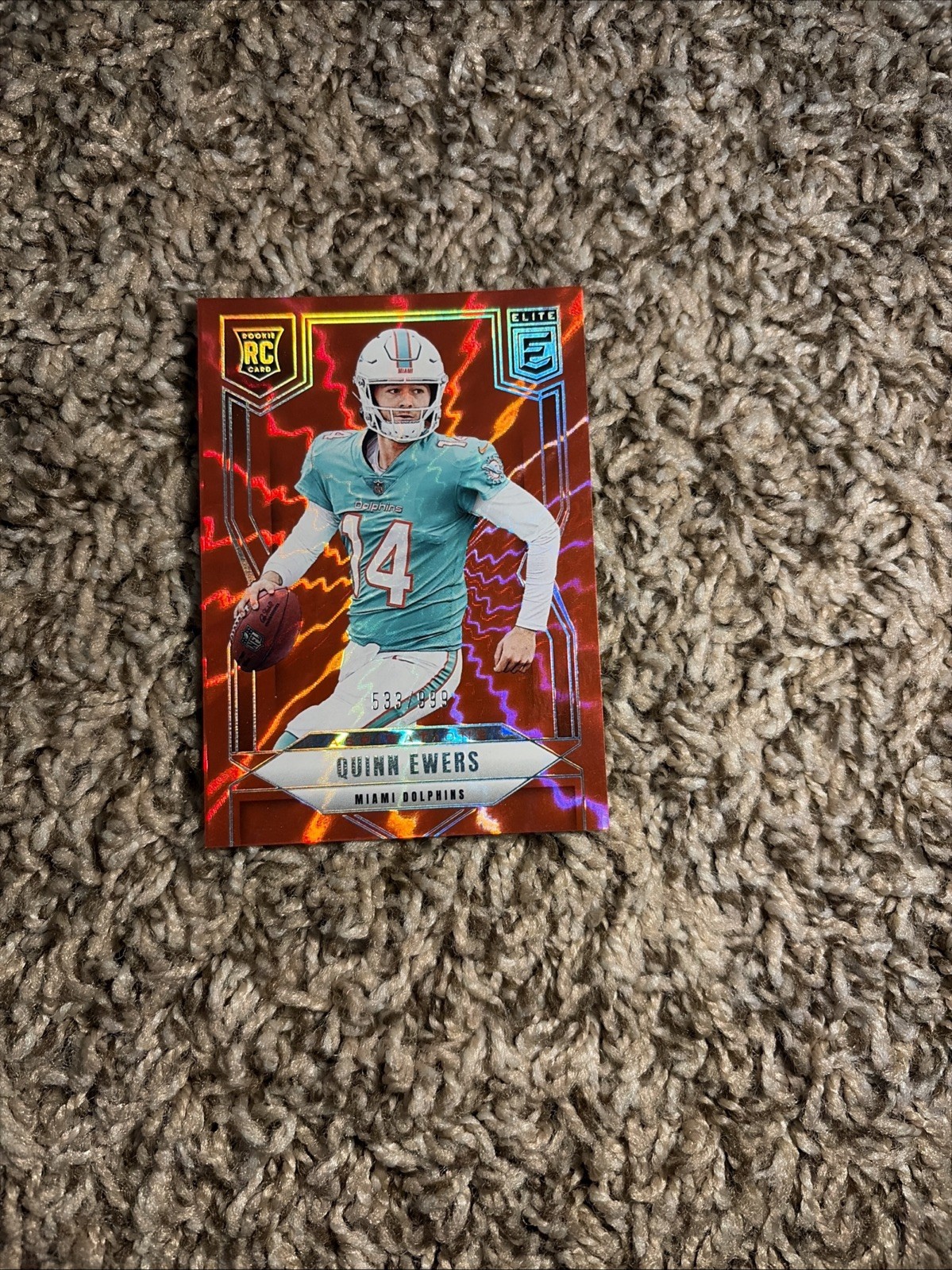 2025 Panini Donruss Elite - Rookies Quinn Ewers Aspirations Shimmer /999 (RC)