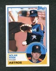 Nolan Ryan Houston Astros Hall of Fame Pitcher 1983 Topps MLB Baseball Card #360