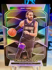 2019-20 Ricky Rubio Panini Obsidian Electric Etch Purple /75 #110 Phoenix Suns