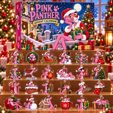 Pink Panther Advent Calendar 24 Days Christmas Ornament Holiday CT15