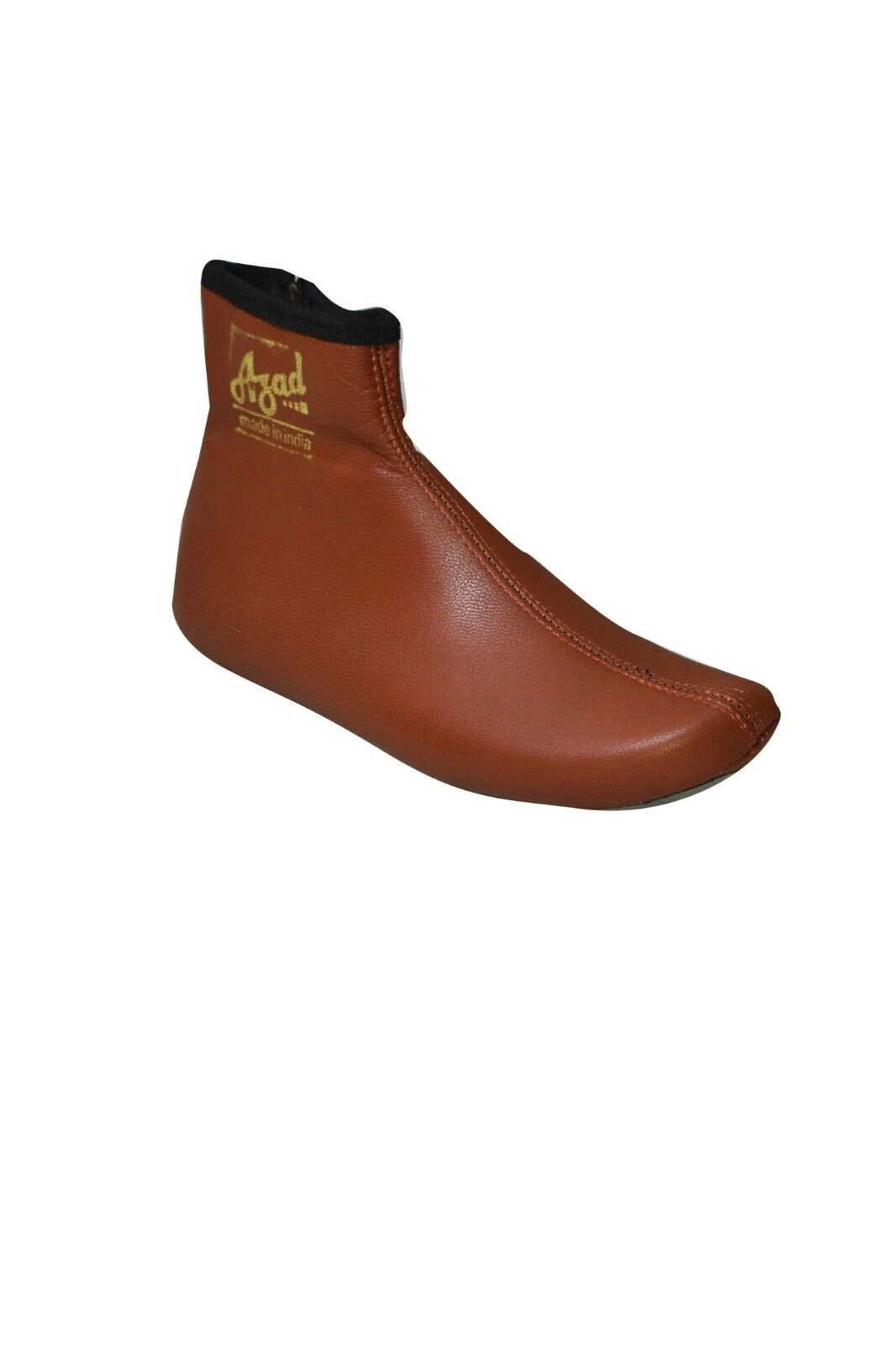 Tan Azad Leather winter Socks Ankle Khuff Comfortable Socks, Ship from USA