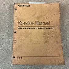 CAT Caterpillar D353 SERVICE SHOP MANUAL ENGINE INDUSTRIAL & MARINE sn 46B 47B