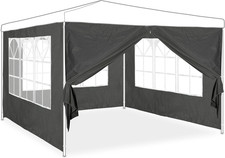 Tende per Gazebo Laterali, Set Da 4, Telo Impermeabile in PVC, Pareti 3X2 M, 3 C