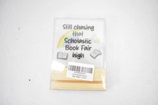 Still Chasing That Scholastic Book Fair High Acrylic Sign Desk Decor Rainbow