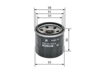 BOSCH Ölfilter F 026 407 209 F026407209 P7209