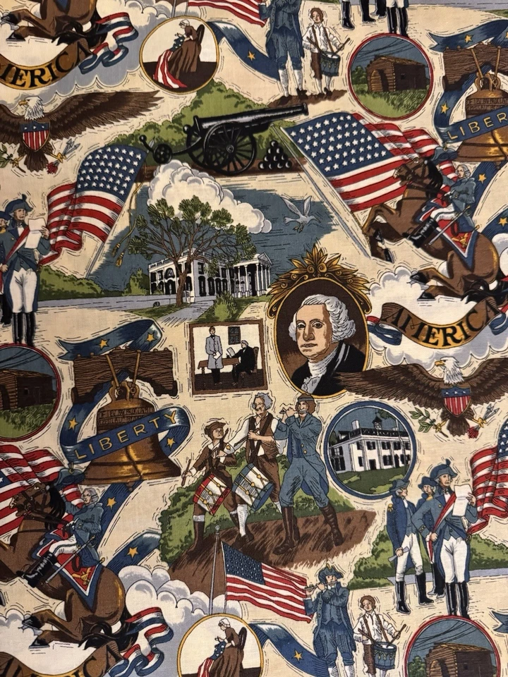 Robert Kaufman Patriotic Fabric DT 1454 44" x 341" Quilting New Americana USA - Image 2 of 4