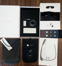 Google Glass Explorer Edition XE-C Shale COMPLETE KIT WITH SUN SHADES
