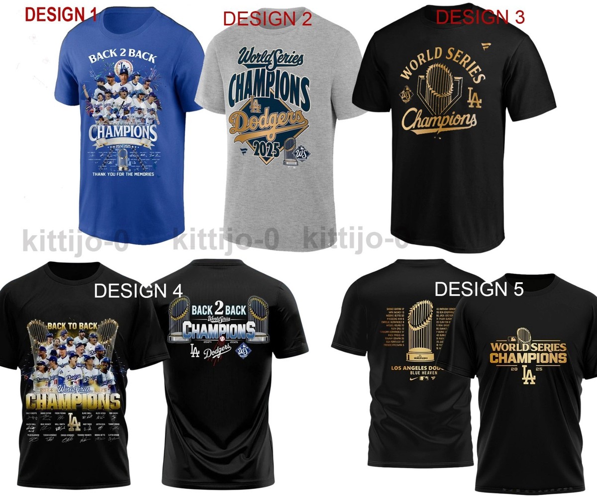 LA Dodgers World Series Champions Back To Back 2024-2025 T-Shirt