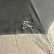 Burberry Black And Gray Folding Umbrella Accessory Compact Umbrella used