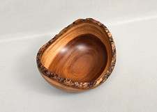 RARE AARON HAMMER 1609 6" Hawaiian Milo Wood Natural Live Edge Free-Form Bowl