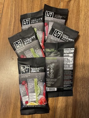 LMNT 3-Stick Variety Pack - Electrolyte Drink Mix - Keto Hydration 6 Packs