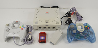 Sega Dreamcast Console HKT-3020 w/ OEM Controller & Cables TESTED See Video!